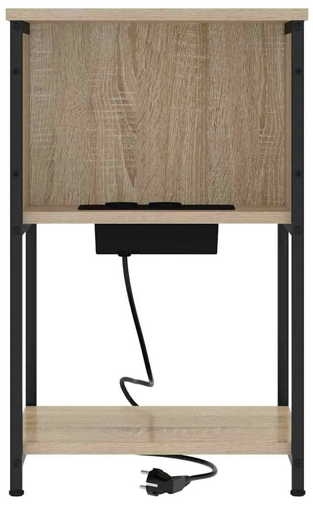 Armário de Cabeceira 2 pcs Carvalho sonoma 38 x 31 x 61 cm