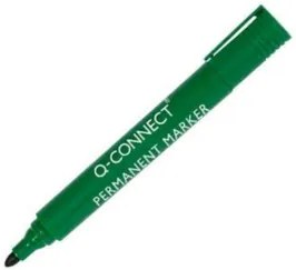 Marcador q-Connect Permanente Verde Ponta Redonda 3.0 mm