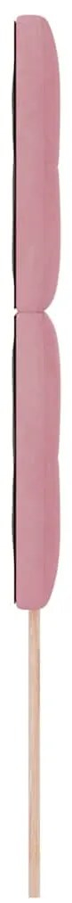 Cabeceira LED vidaXL Rosa 80 cm Veludo