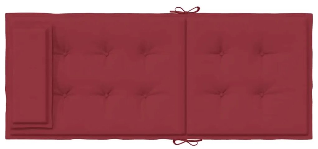 Almofadões p/ cadeira encosto alto 6 pcs oxford vermelho tinto