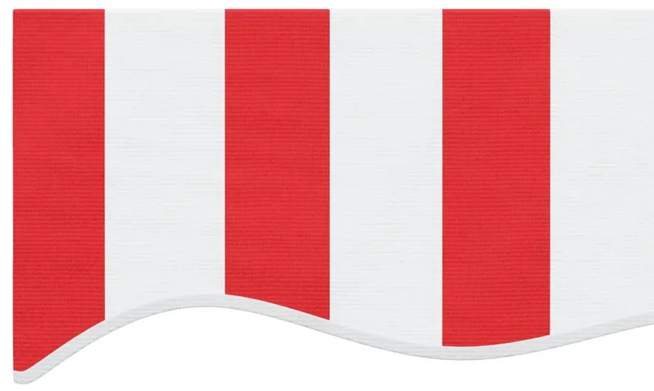 Tecido de substituição p/ toldo 4,5x3,5m riscas vermelho/branco