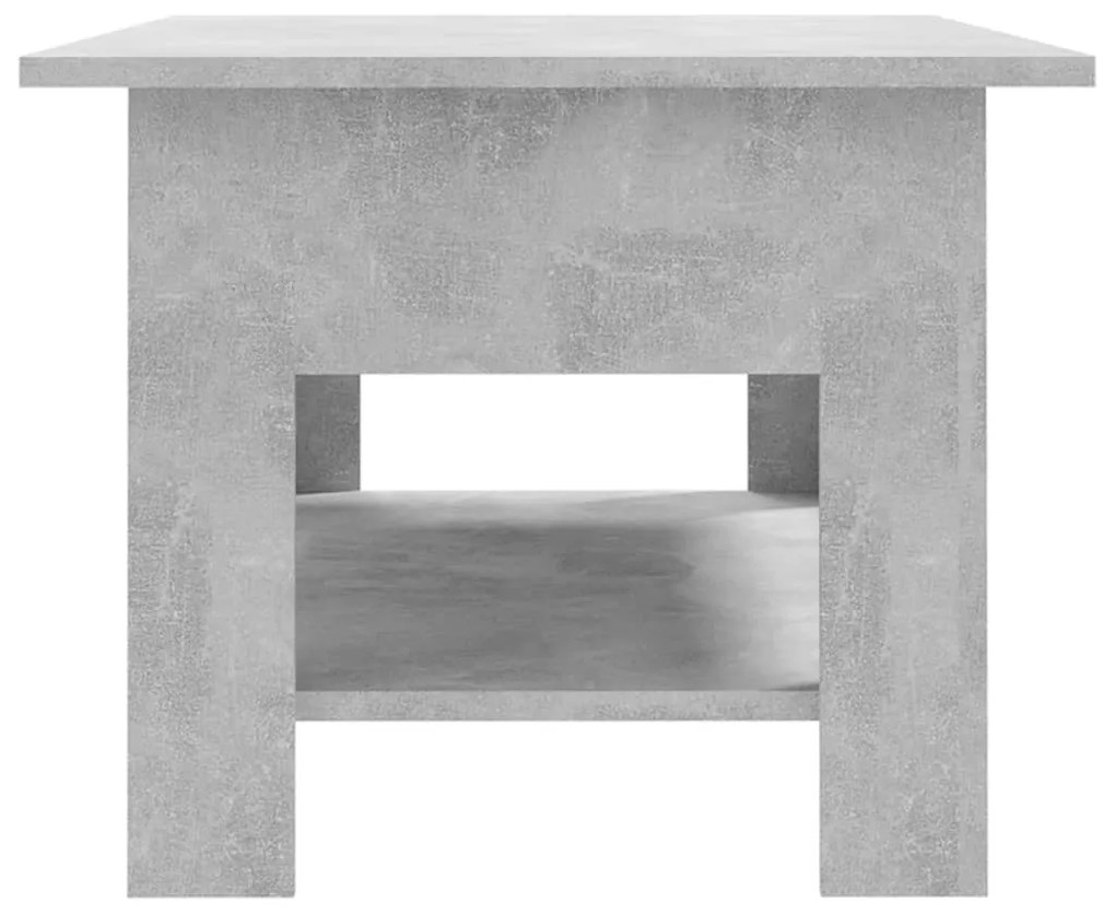 Mesa de centro 102x55x42 cm madeira processada cinza cimento
