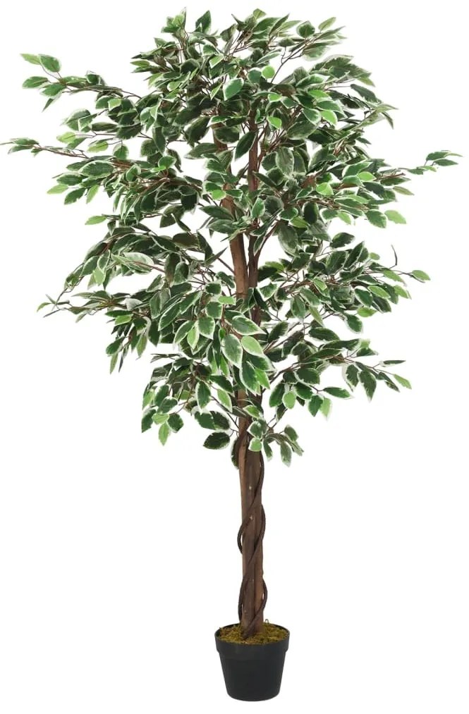 Figueira artificial 1260 folhas 200 cm verde