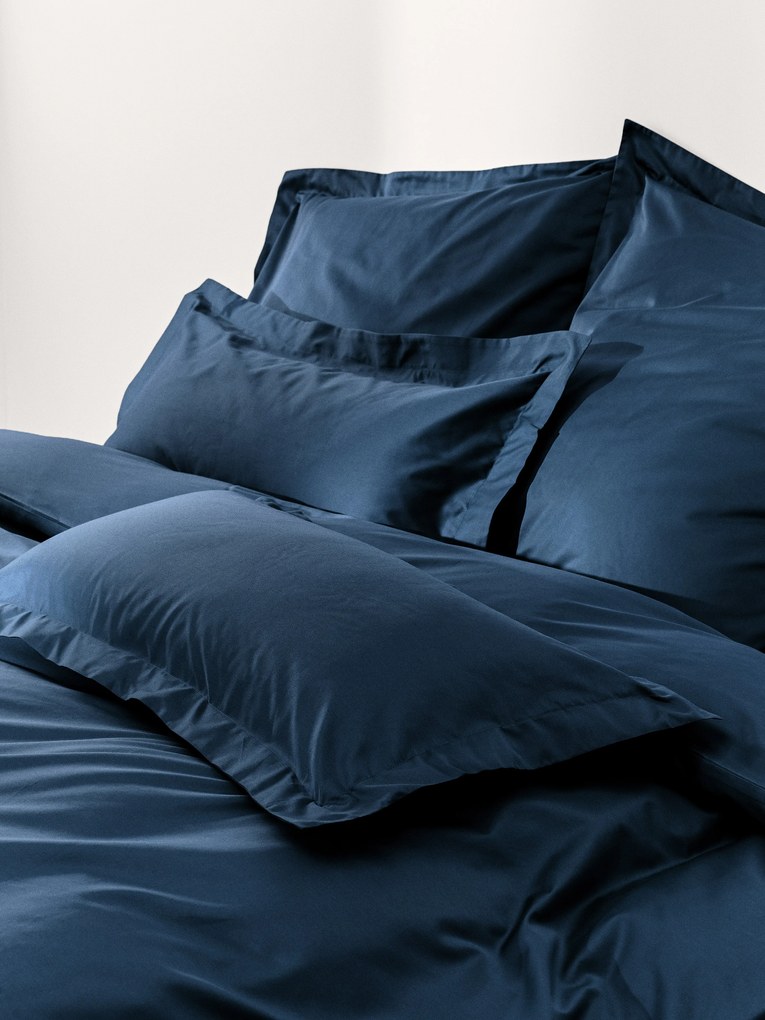 Capa de edredão em cetim de algodão Premium