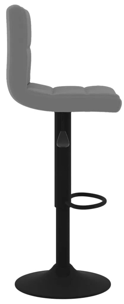 Bancos de bar 2 pcs veludo cinzento-escuro