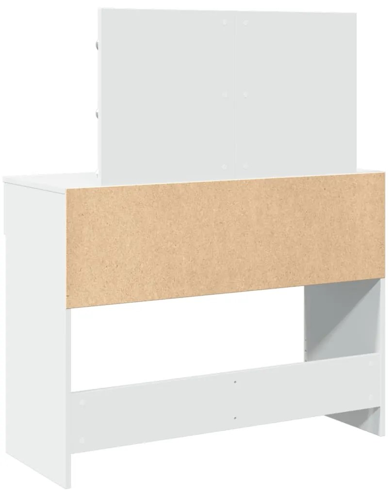 Toucador com LEDs 100x40x120 cm branco