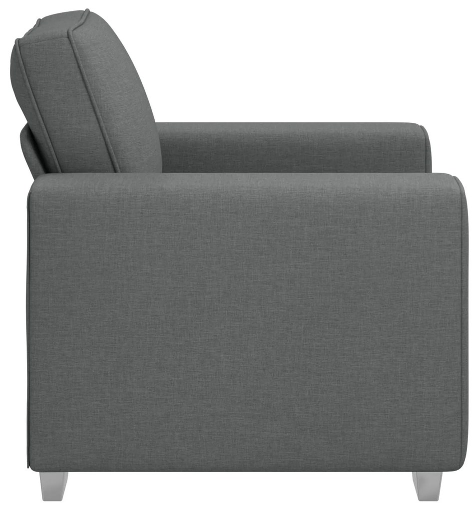 Poltrona vidaXL Cinza Escuro 59 cm em Tecido