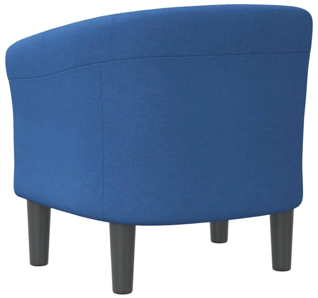 Poltrona tecido azul