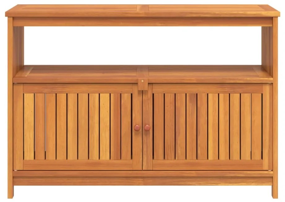 Mesa consola para jardim 110x35x75 cm madeira de acácia maciça