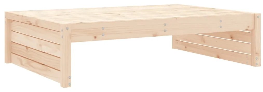 2 pcs conjunto lounge de jardim madeira de pinho maciça
