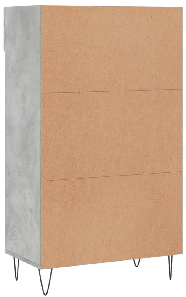 Sapateira 60x35x105 cm derivados de madeira cinzento cimento