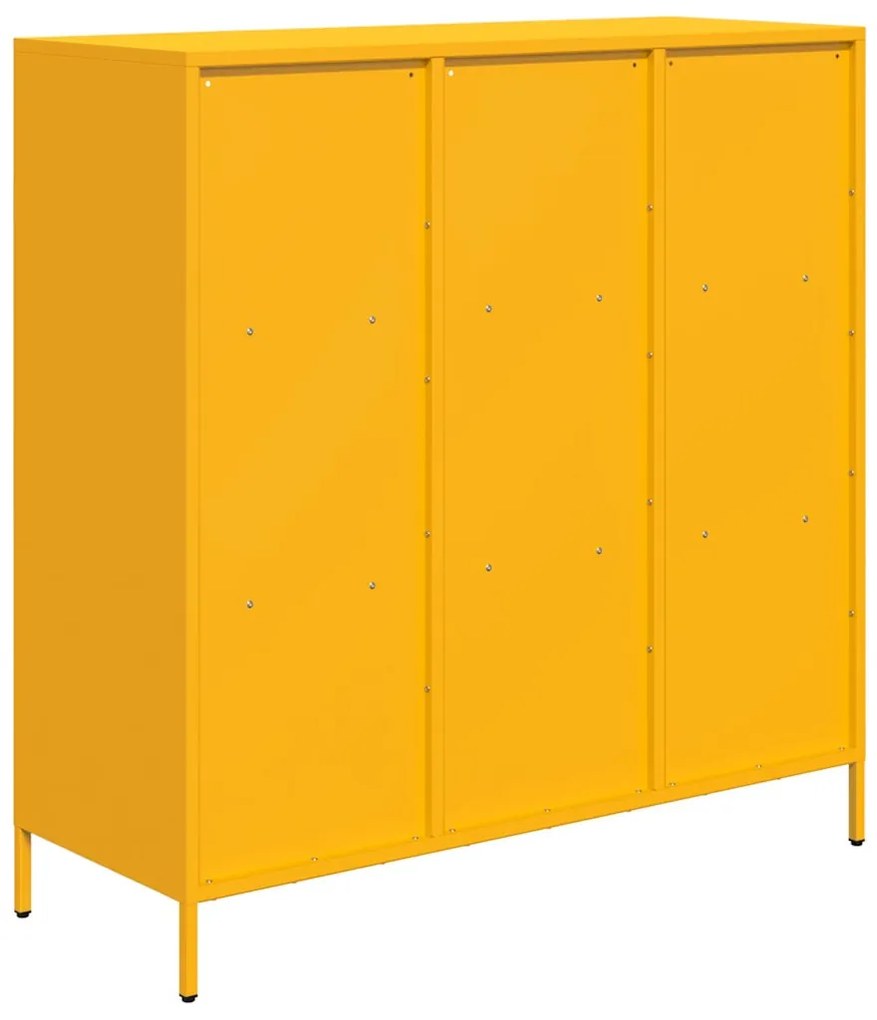 Móvel alto 101,5x39x103,5 cm aço amarelo mostarda