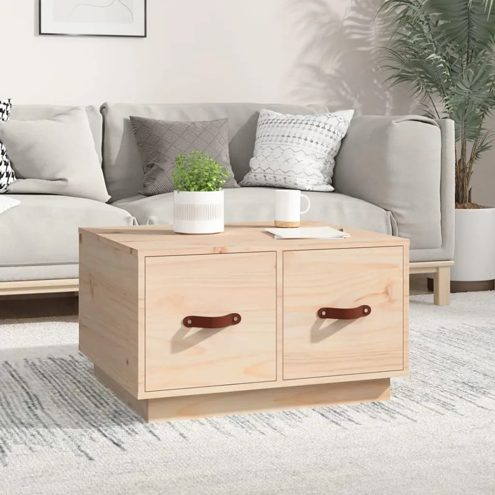 vidaXL Mesa de centro 60x53x35 cm pinho maciço