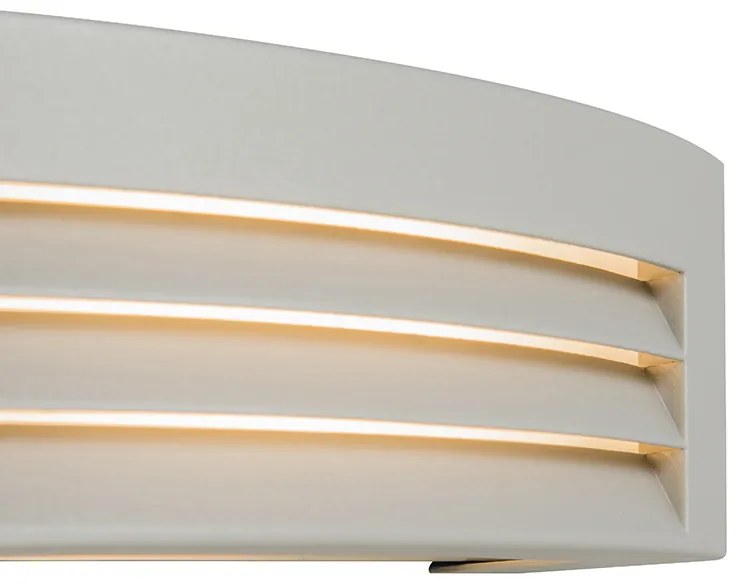 Candeeiro de parede moderno cinzento IP44 - Hurricane 1 Moderno