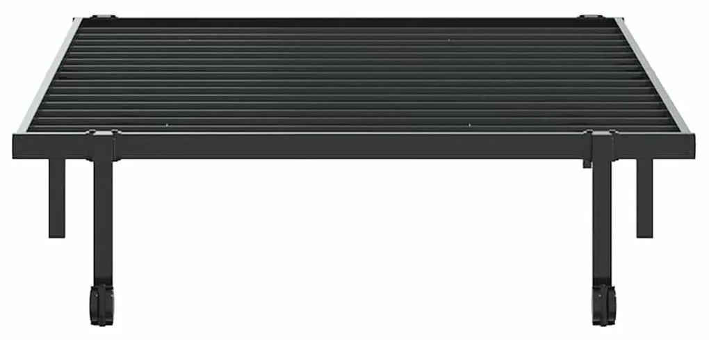 Estrutura de cama sem colchão Dobrável 100x200 cm aço preto