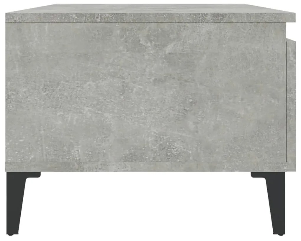Mesas de apoio 2 pcs 50x46x35cm deriv. madeira cinzento-cimento