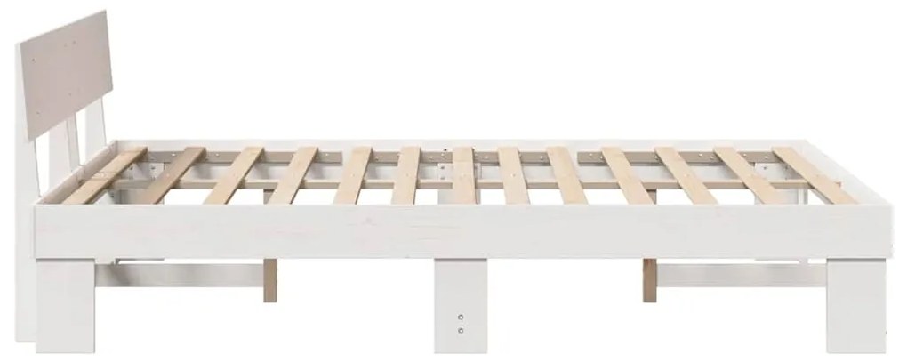 Estrutura da Cama com cabeceira Branco 150 x 200 cm