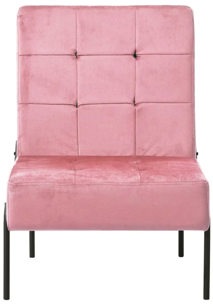 Cadeira de descanso 65x79x87 cm veludo rosa