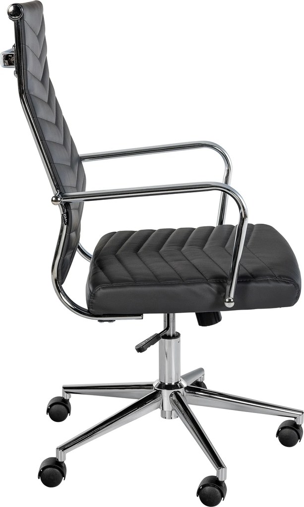 Cadeira de escritório Canby Couro sintético Preto