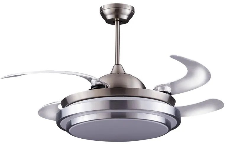 Klon Plus DC LED Ceiling Fan 50W CCT Nickel