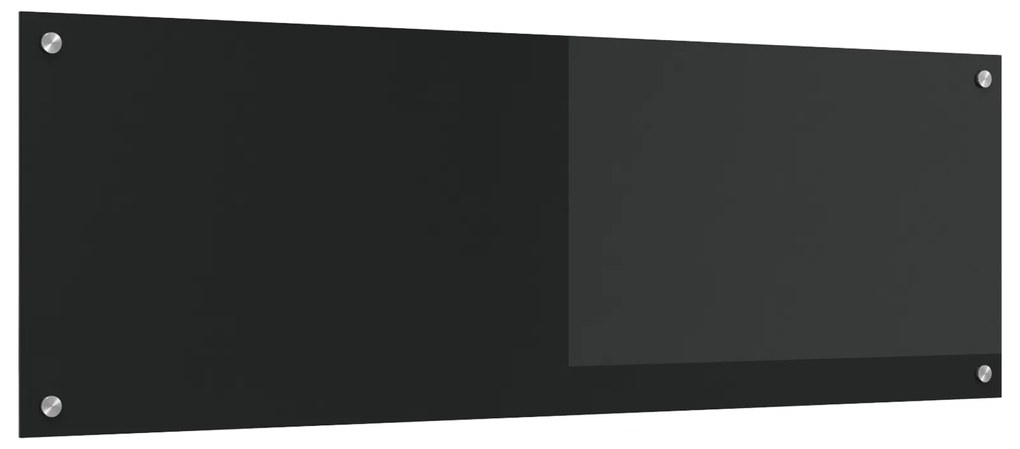 Guia de Cozinha vidaXL Preto 120x40x0,6 cm em Vidro Temperado