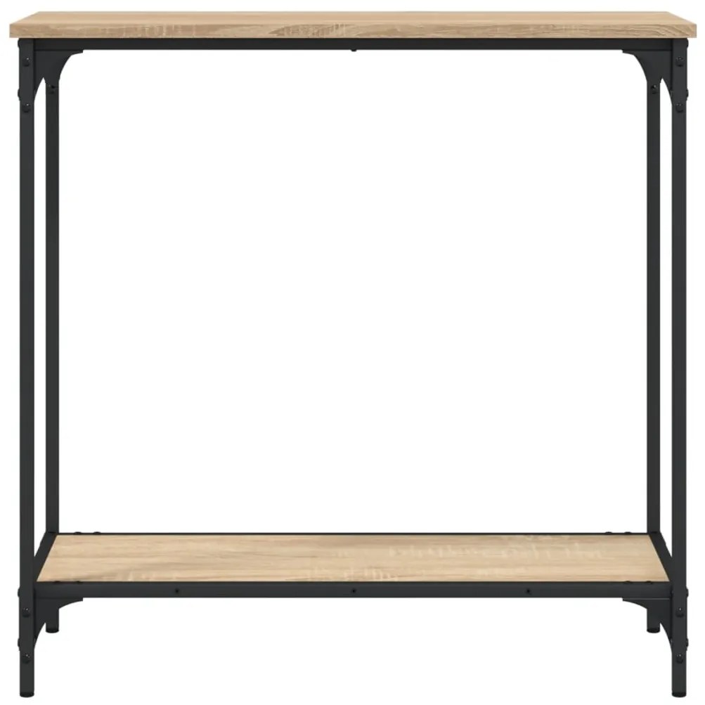 Mesa consola 75x30,5x75 cm derivados de madeira carvalho sonoma