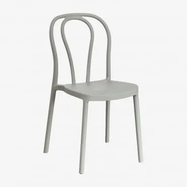 Pack De 4 Cadeiras De Jardim Empilháveis Em Polipropileno Mizzi Verde Cáqui - Sklum