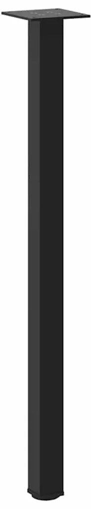Pés de mesa de console 4 peças, preto, 72-74 cm, aço