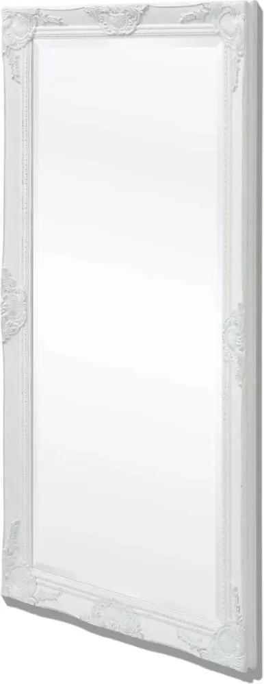 Espelho parede, estilo barroco, 120x60 cm, branco