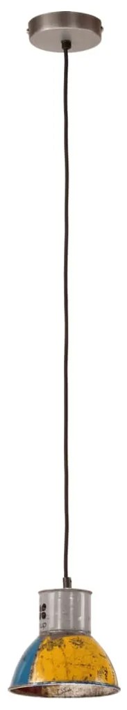 Candeeiro suspenso industrial redondo 25W 17 cm E27 multicor