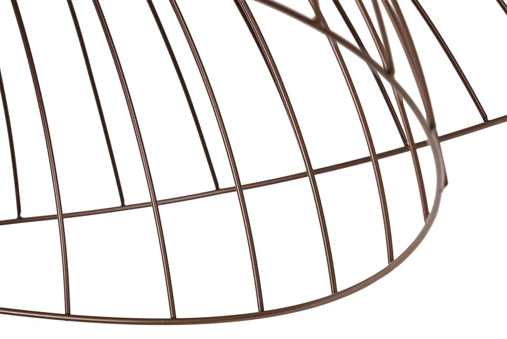 Plafond inteligente bronze com abajur duplo 45cm incl. WiFi G95 - Pua