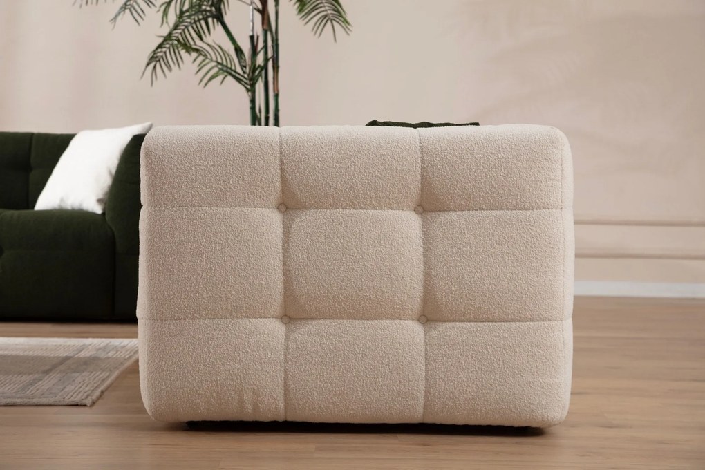 Sofá de 3 Lugares Cady – Bege – 235x100x72 cm