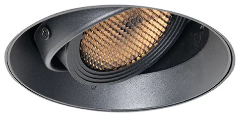 Foco embutido moderno preto GU10 AR70 redondo sem moldura - Oneon Honey Moderno