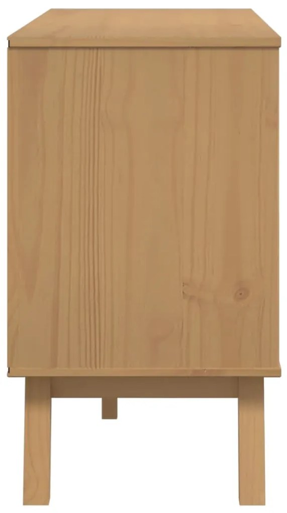 Aparador OLDEN 114x43x73,5 cm madeira de pinho maciça castanho