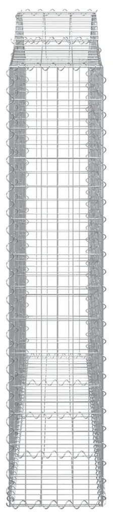 Cestos gabião arqueados 13 pcs 200x30x140/160 ferro galvanizado