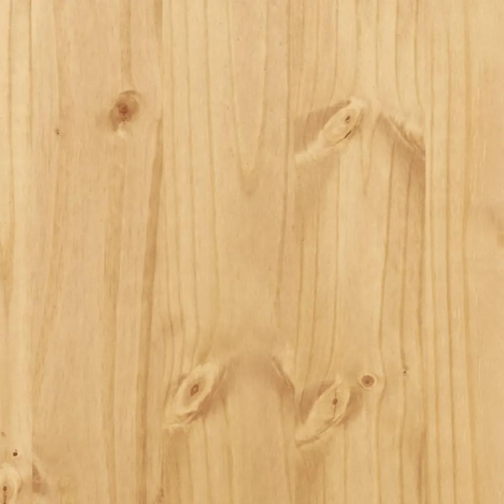 Mesa de cabeceira Corona 53x39x50 cm madeira de pinho maciça