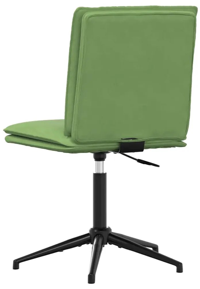 Cadeiras de jantar 2 pcs veludo verde-claro