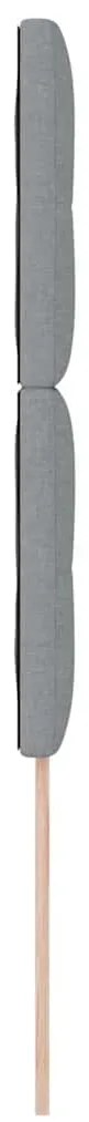Cabeceira LED Cinza Claro 80 cm Têxtil