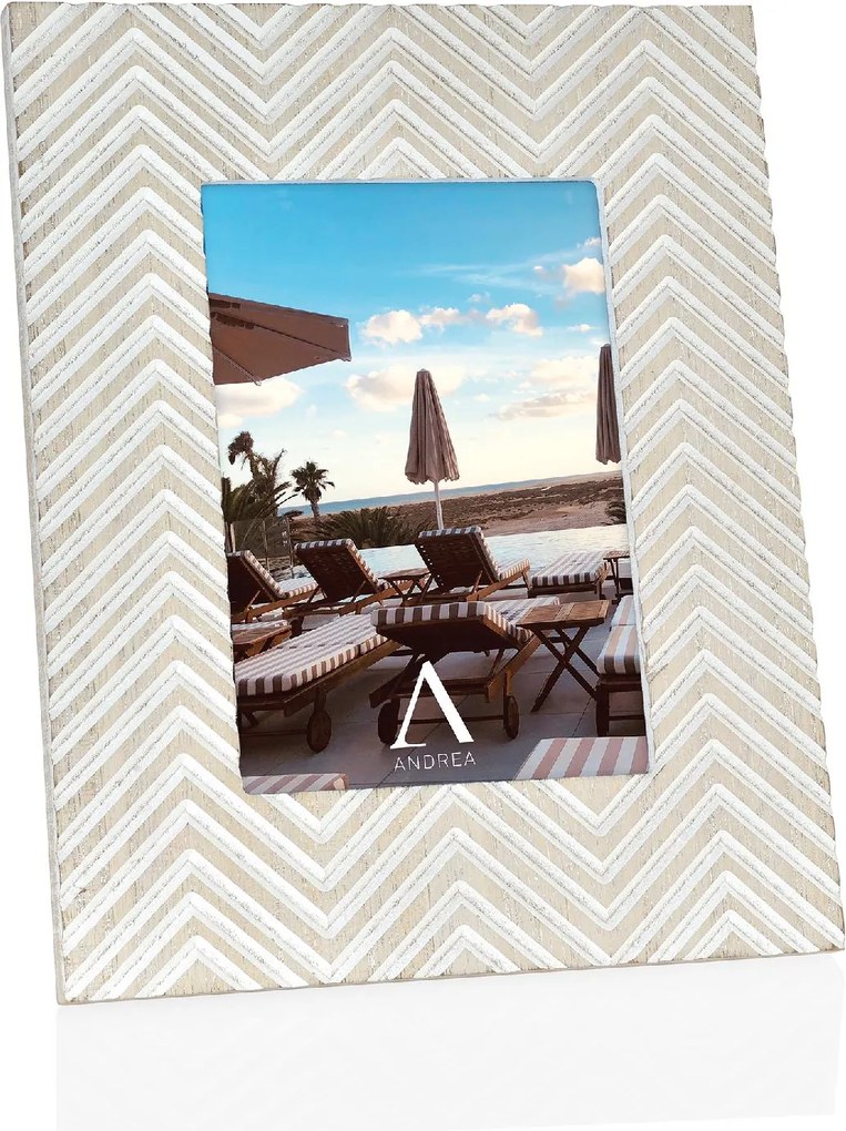 Moldura de Fotografia MDF Zig-Zag para Foto 10 x 15 cm