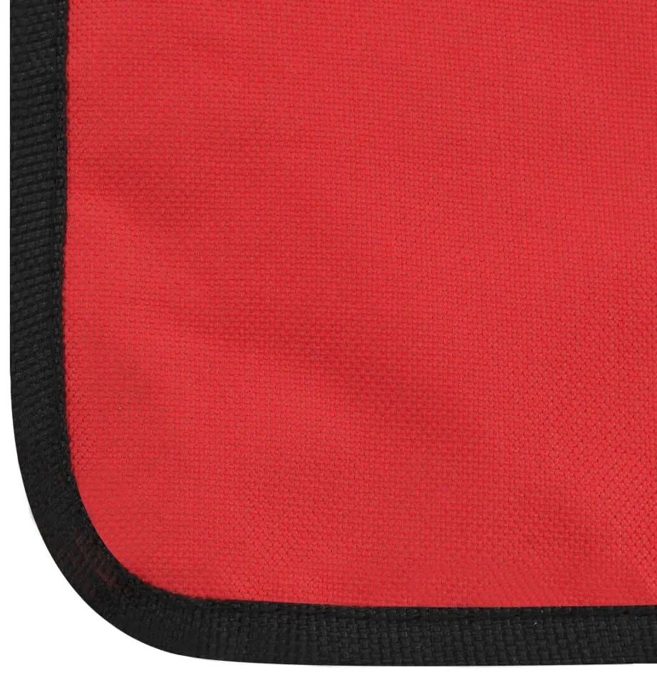 Colchões de praia dobráveis 2 pcs aço e tecido vermelho