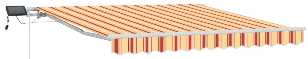 Toldo Retrátil Amarelo e laranja 300 x 250 cm amarelo e laranja