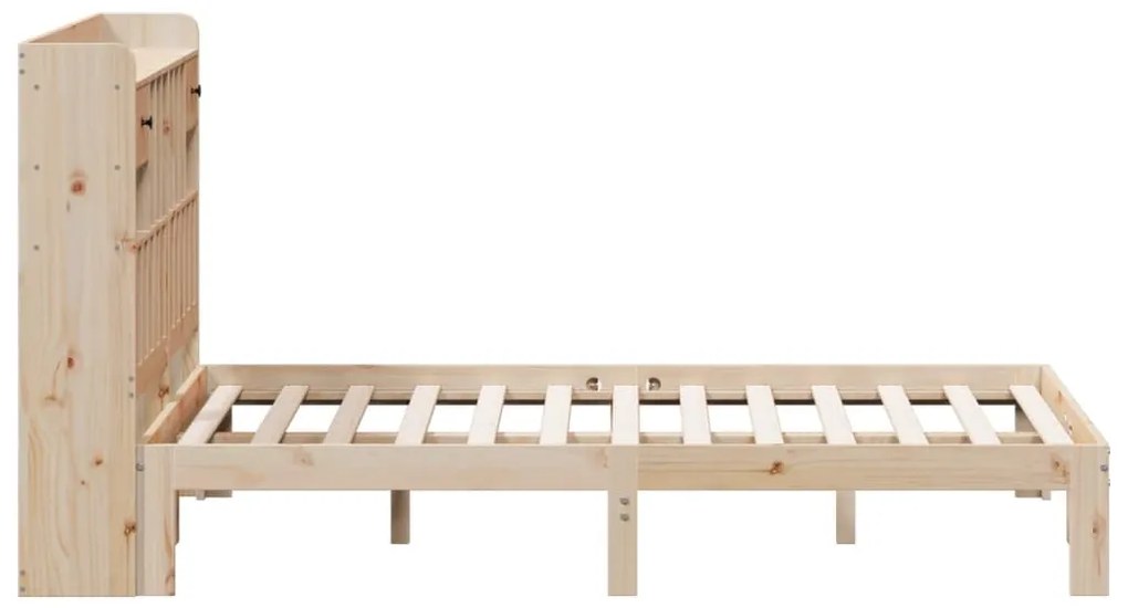 Cama com estante sem colchão 135x190 cm pinho maciço