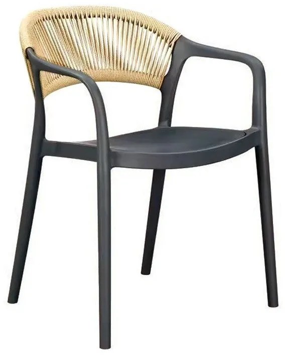 Conjunto de 4 Cadeiras de Jardim IBIZA – 52,5x57x81 cm – Polipropileno