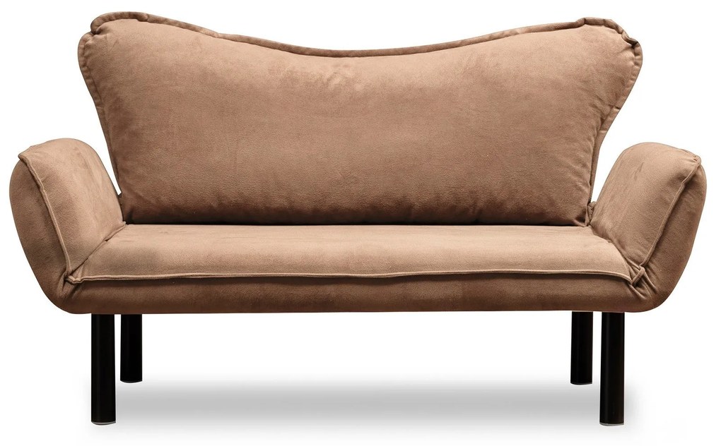 Sofá-Cama Chatto - Castanho Claro - 150 cm Largura x 75 cm Altura x 70