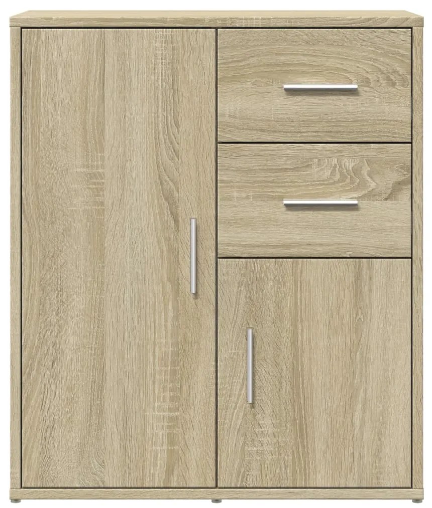 Aparadores 2 pcs 60x31x70 cm derivados madeira carvalho sonoma