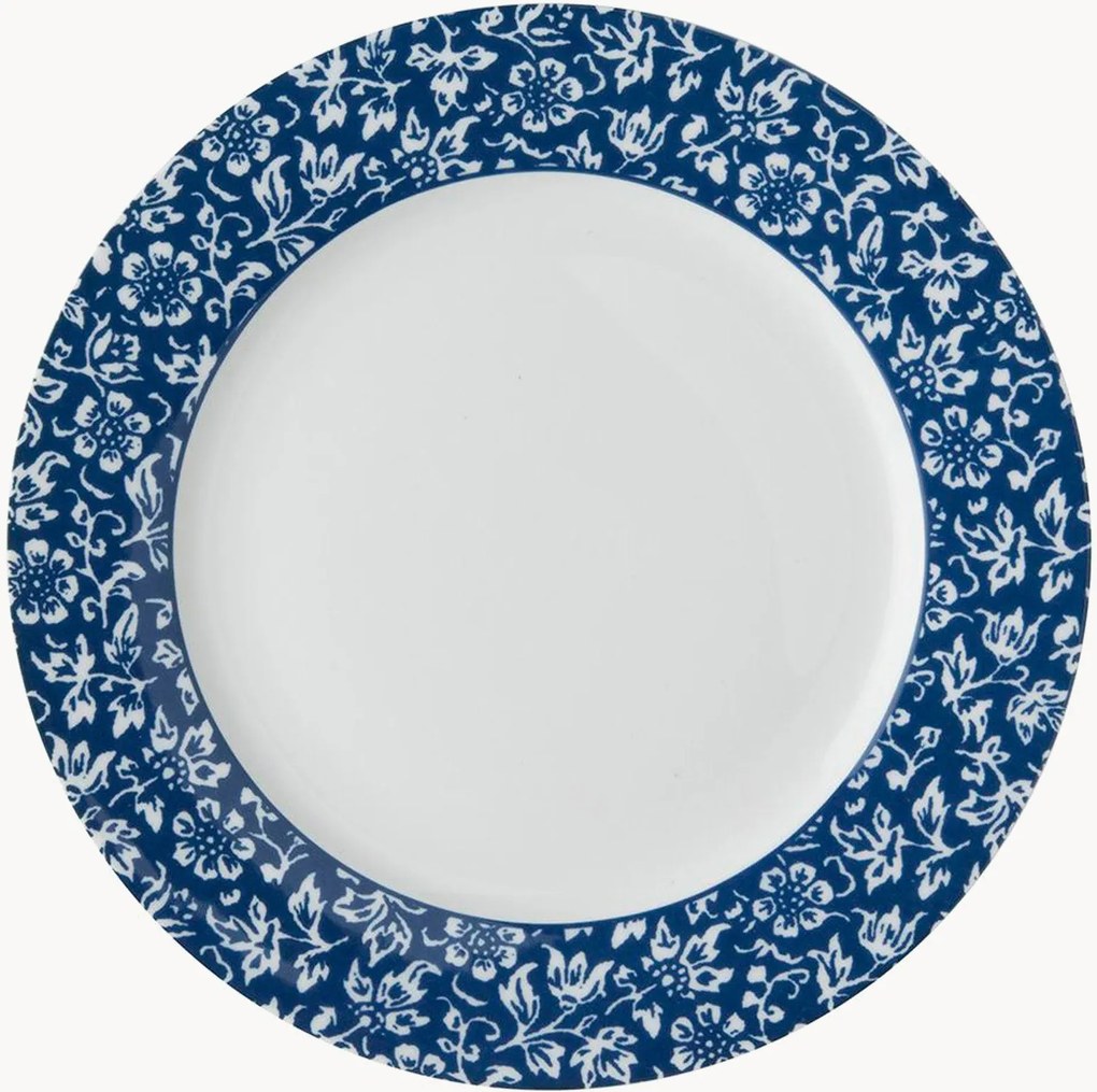 Pratos de pequeno-almoço em porcelana Sweet Alyssum, conjunto de 4