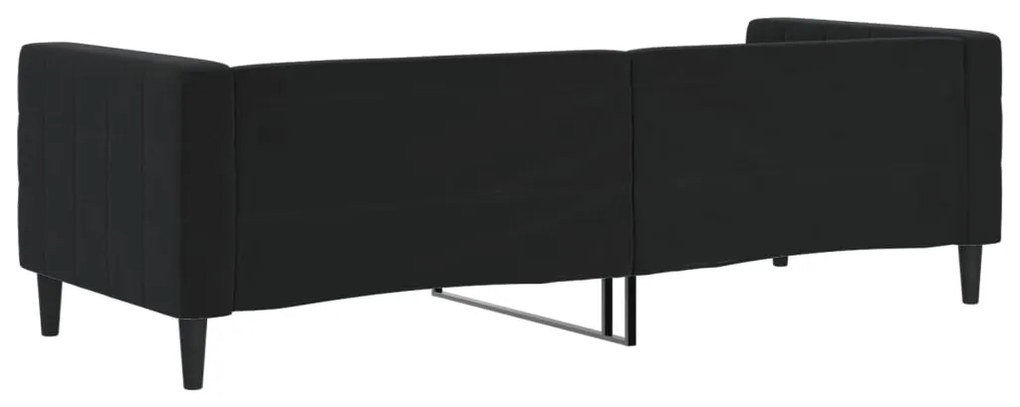Sofá-cama 80x200 cm veludo preto