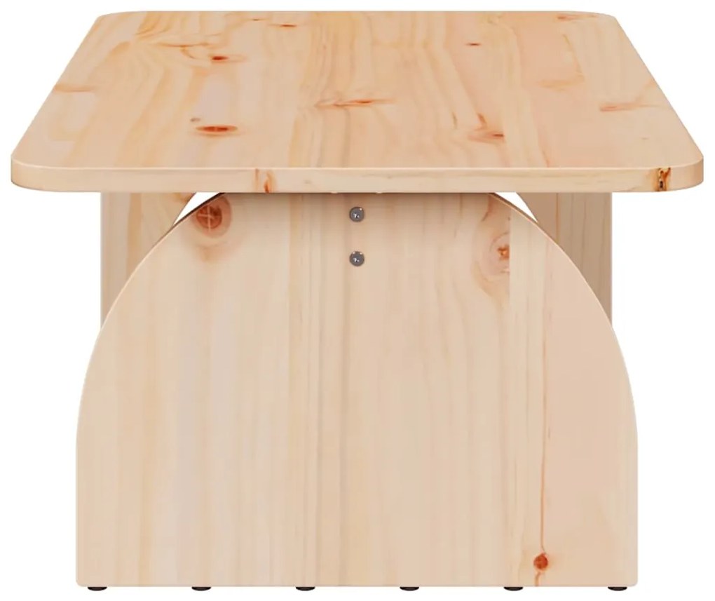 Mesa de centro Natural 80 x 50 x 31 cm Madeira de pinho maciça