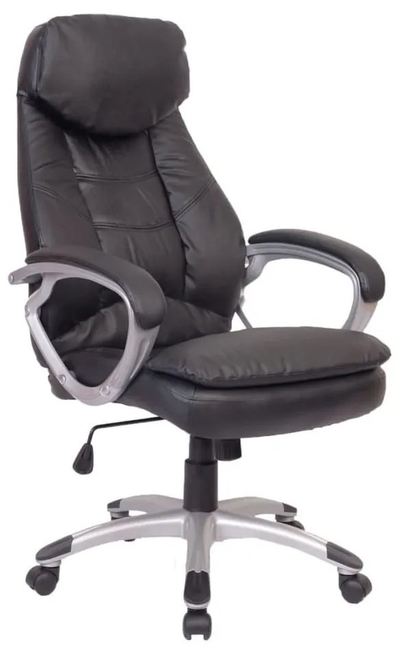 20035 vidaXL Cadeira de escritóro executivo feita de couro com desenho moderno