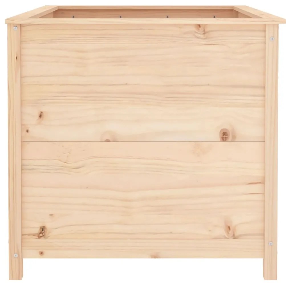Canteiro elevado de jardim 119,5x82,5x78 cm pinho maciço